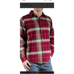 Mountain Khakis Teton Flannel Men’s XXL Red Green Button Down Shirt